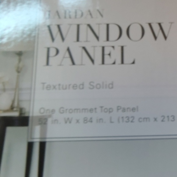 Jardan Window Panel. 52 in W 84 " L CHARCOAL COLOR SALE - Picture 4 of 4